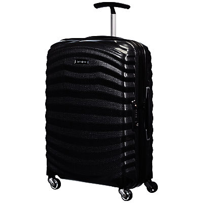 Samsonite Lite-Shock 4-Wheel 55cm Cabin Suitcase Black Samsonite Lite-Shock 4-Wheel 55cm Cabin Suitcase Black